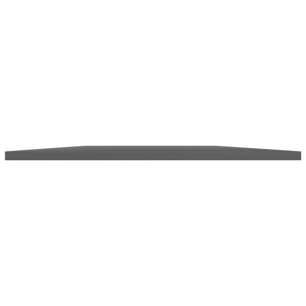 vidaXL Bookshelf Boards 8 pcs. High Gloss Grey 80x50x1.5 cm