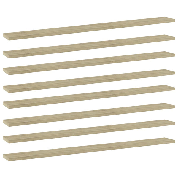 vidaXL Bookshelf Boards 8 pcs. Sonoma Oak 100x10x1.5 cm
