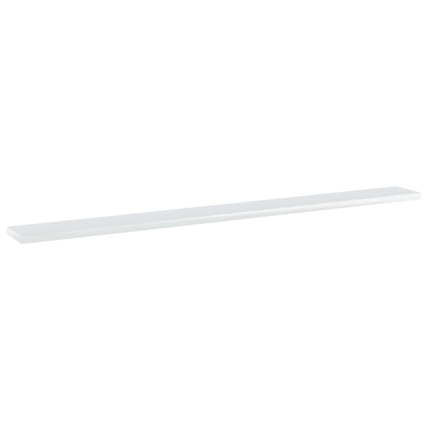 vidaXL Bookshelf Boards 4 pcs High Gloss White 100x10x1.5 cm