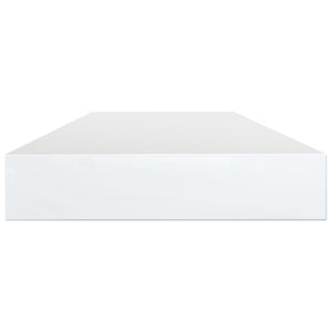vidaXL Bookshelf Boards 4 pcs High Gloss White 100x10x1.5 cm