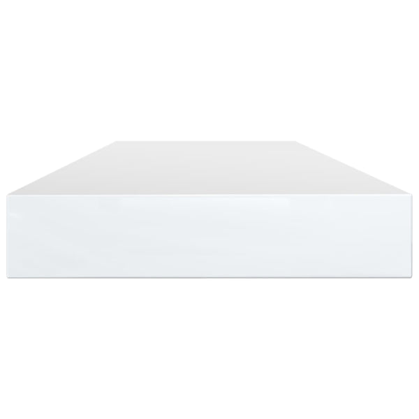 vidaXL Bookshelf Boards 4 pcs High Gloss White 100x10x1.5 cm