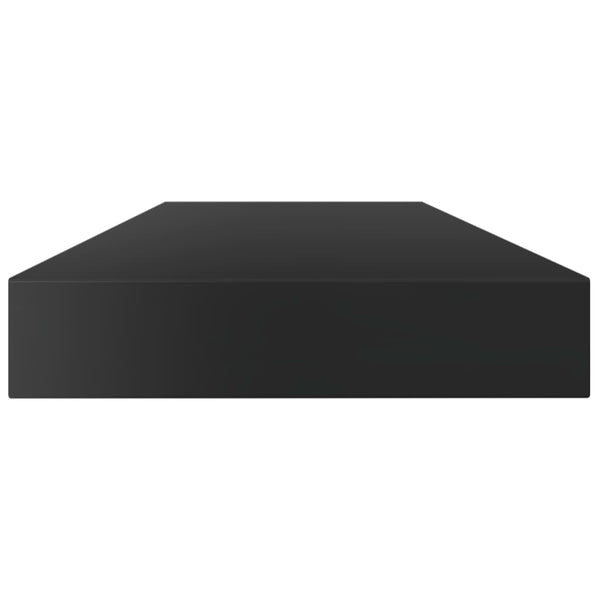 vidaXL Bookshelf Boards 4 pcs High Gloss Black 100x10x1.5 cm