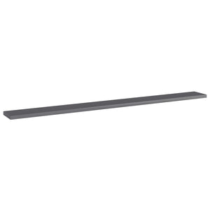 vidaXL Bookshelf Boards 4 pcs High Gloss Grey 100x10x1.5 cm