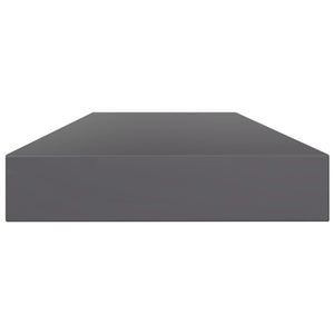 vidaXL Bookshelf Boards 4 pcs High Gloss Grey 100x10x1.5 cm