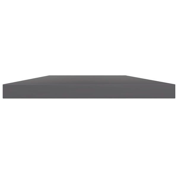 Bücherregal Bretter Grau Hochglanz 4er Set