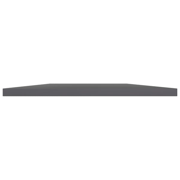 Bücherregal Bretter Hochglanz Grau 100x30 cm, 4er-Set