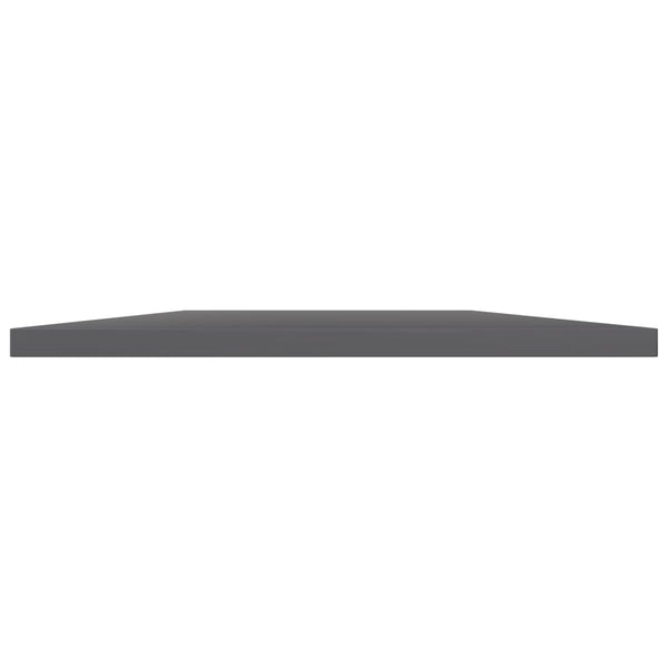Bücherregal Bretter Grau Hochglanz 100x30 cm, 8 Stk