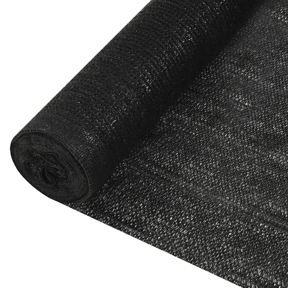 vidaXL Privacy Screen Black 1.8x50 m HDPE 195 g/m²