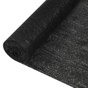 vidaXL Fence Privacy Screen Black 2x10 m HDPE 195 g/m²