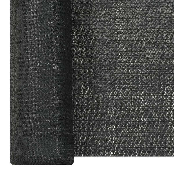 vidaXL Fence Privacy Screen Black 2x10 m HDPE 195 g/m²