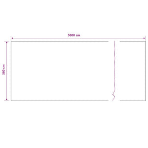 vidaXL Green Fence Screen 3.6x50 m HDPE 75 g/m²