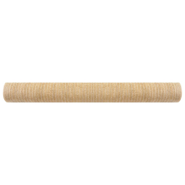 vidaXL Fence Screen Beige 1x10 m HDPE 75 g/m²