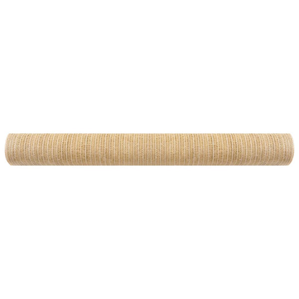 vidaXL Garden Fence Screen Beige 2x10 m HDPE 75 g/m²