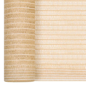 vidaXL Beige Fence Screen 1.2x50 m HDPE 150 g/m²