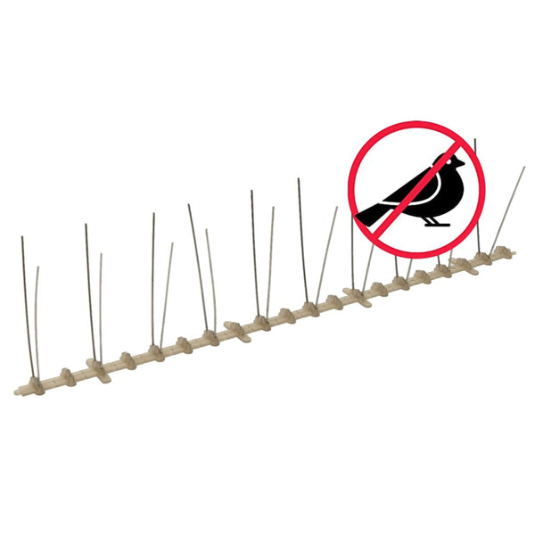 vidaXL 20-piece Bird Repellent Spikes Set 10 m Plastic 2-row
