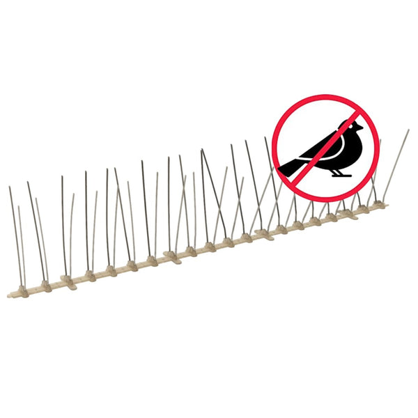 vidaXL 20-piece Bird Repellent Spikes Set 10 m Plastic 4-row