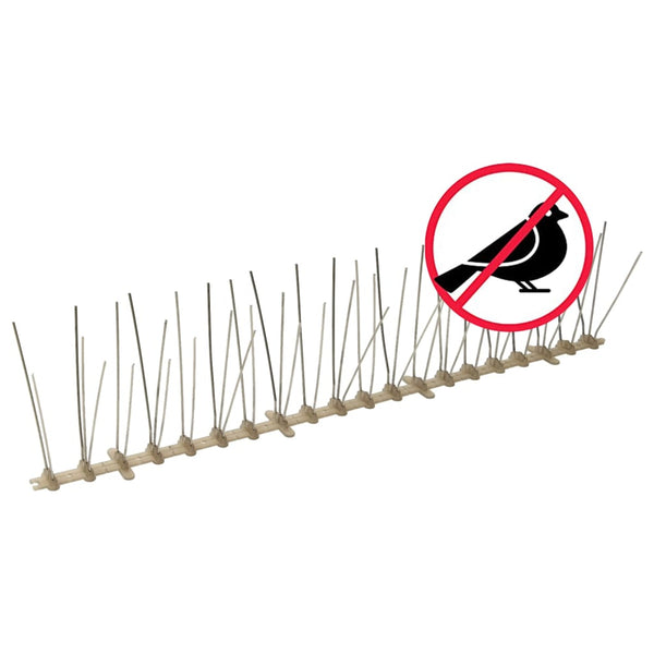 vidaXL 20-piece Bird Repellent Spike Set 10 m Plastic 5-row