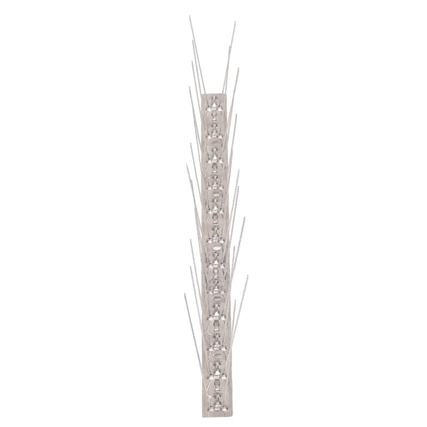 vidaXL 20-piece Pigeon Repellent Spikes Set Stainless Steel 10 m 2-row