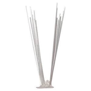 vidaXL 20-piece Pigeon Repellent Spikes Set Stainless Steel 10 m 2-row