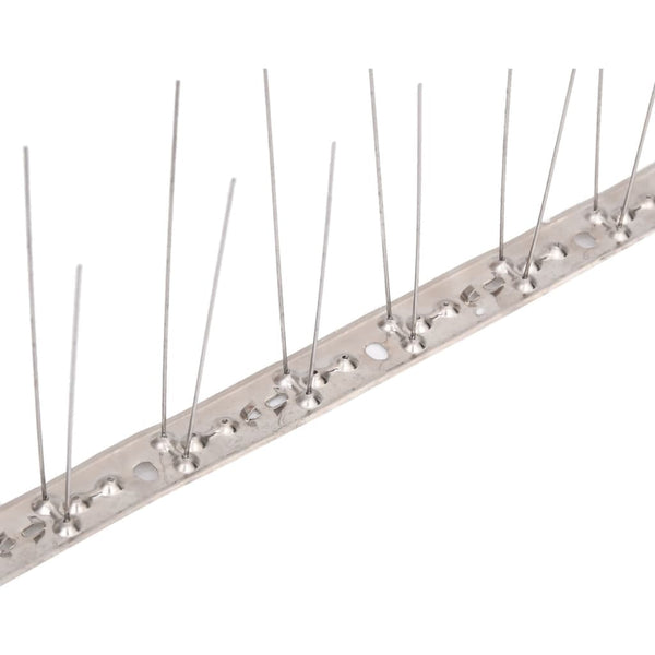 vidaXL 20-piece Pigeon Repellent Spikes Set Stainless Steel 10 m 2-row