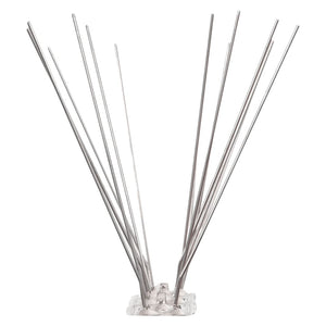 vidaXL 20-piece Pigeon Repellent Spikes Set Stainless Steel 10 m 4-row