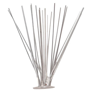 vidaXL 40-Piece Pigeon Repellent Spike Set Stainless Steel 20 m 5-Row
