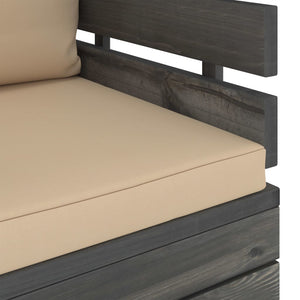 vidaXL Garden Armchair with Cushions Pinewood