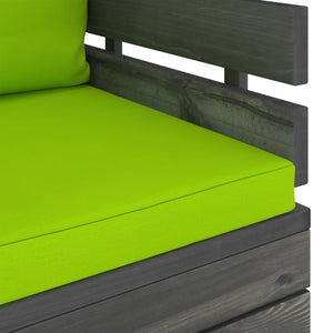 vidaXL Garden Armchair with Cushions Pinewood
