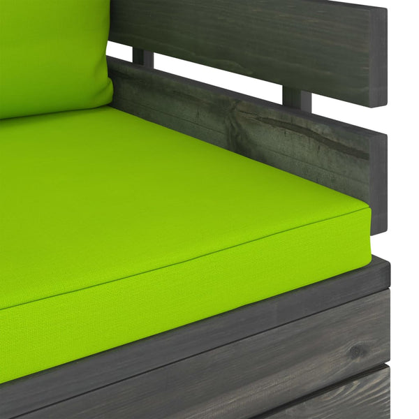 vidaXL Garden Armchair with Cushions Pinewood