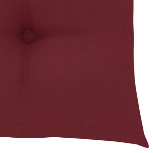 vidaXL Garden Chairs 2 pcs. with Wine Red Cushions Solid Teak Wood