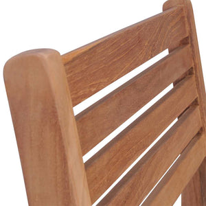 vidaXL Garden Chairs 2 pcs. with Anthracite Cushions Solid Teak Wood