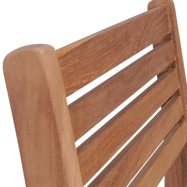 vidaXL Garden Chairs 2 pcs. with Anthracite Cushions Solid Teak Wood