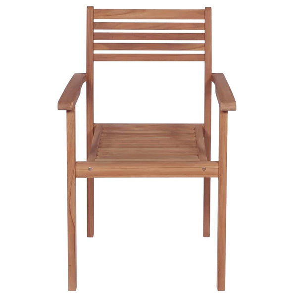 vidaXL Garden Chairs 2 pcs. with Taupe Cushions Solid Teak Wood