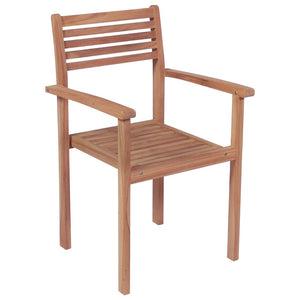 vidaXL Garden Chairs 2 pcs. with Anthracite Cushions Solid Teak Wood