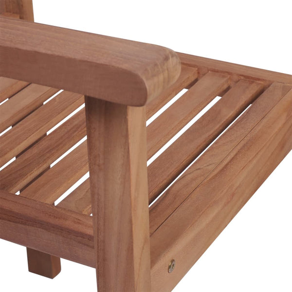vidaXL Garden Chairs 2 pcs. with Anthracite Cushions Solid Teak Wood