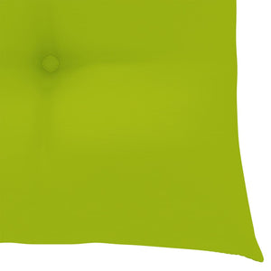 vidaXL Garden Chairs 2 pcs. with Light Green Cushions Solid Teak Wood