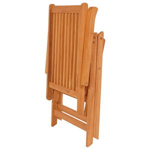 vidaXL Garden Chairs 2 pcs. Grey Plaid Cushions Solid Teak Wood