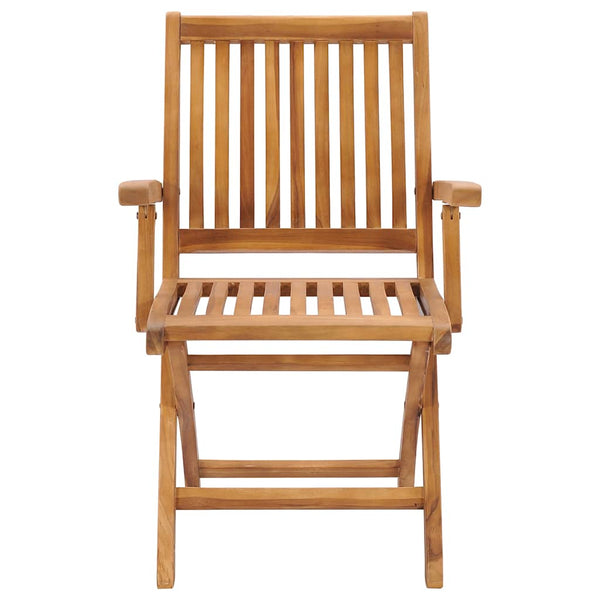 vidaXL Garden Chairs 2 pcs. with Taupe Cushions Solid Teak Wood
