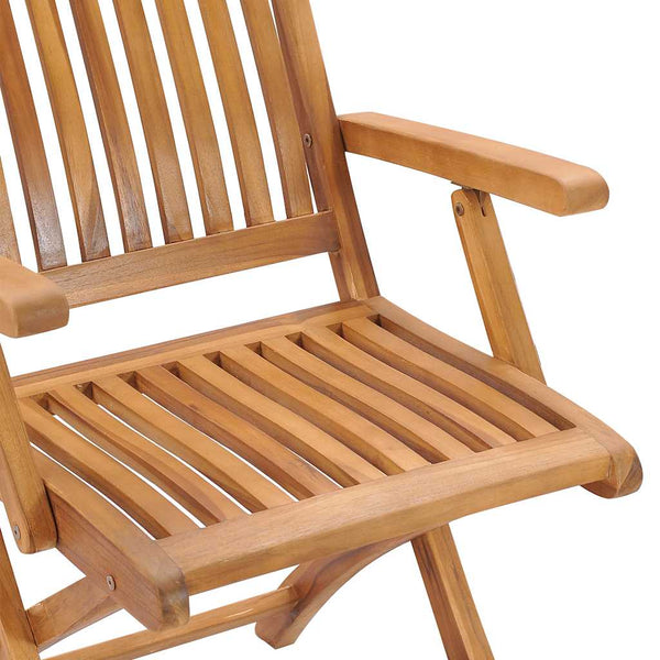 vidaXL Garden Chairs 2 pcs. with Taupe Cushions Solid Teak Wood