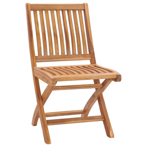 vidaXL Garden Chairs 2 pcs. Gray Plaid Cushions Solid Teak Wood