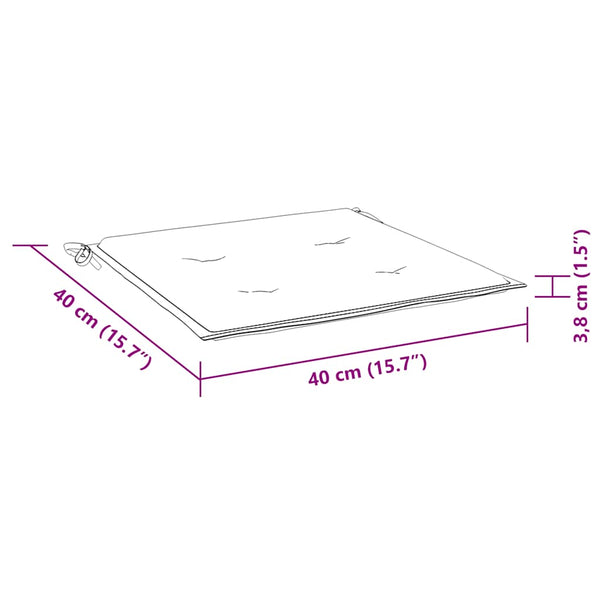 vidaXL Garden Chairs with Anthracite Cushions 2 pcs Solid Teak Wood