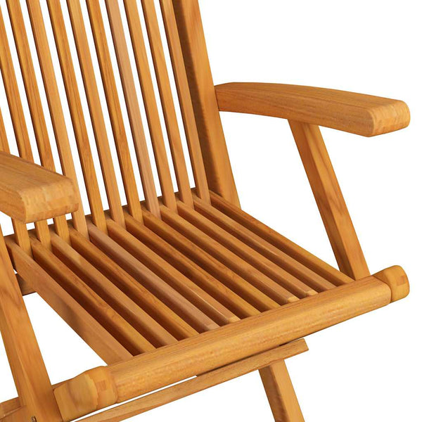 vidaXL Garden Chairs with Taupe Cushions 6 pcs. Solid Teak Wood