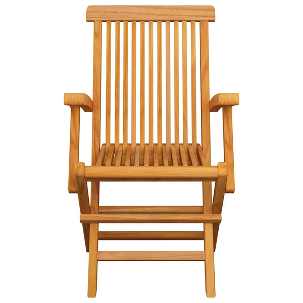 vidaXL Teak Solid Wood Garden Chairs with Burgundy Cushions 6 pcs.