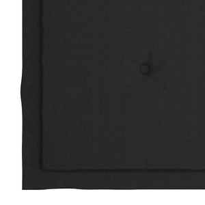 vidaXL Garden Chairs with Black Cushions 4 pcs Solid Teak Wood