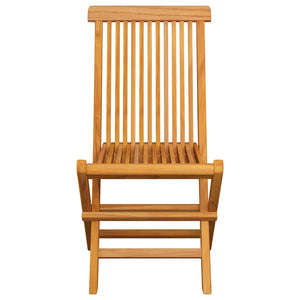 vidaXL Garden Chairs with Taupe Cushions 4 pcs. Solid Teak Wood