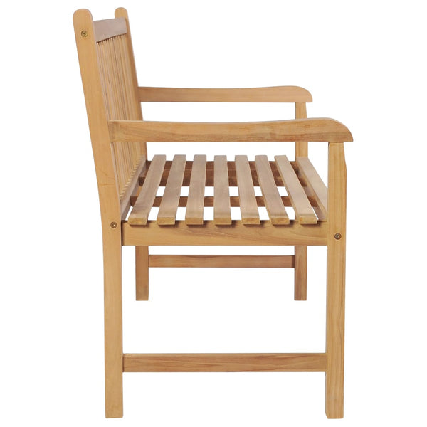 vidaXL Garden Bench with Anthracite Cushion 175 cm Solid Teak Wood