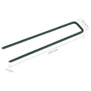 vidaXL Nails for Artificial Grass 50 pcs. U-shaped Iron