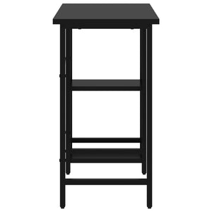 vidaXL Computer Desk Black 80x40x72 cm MDF and Metal