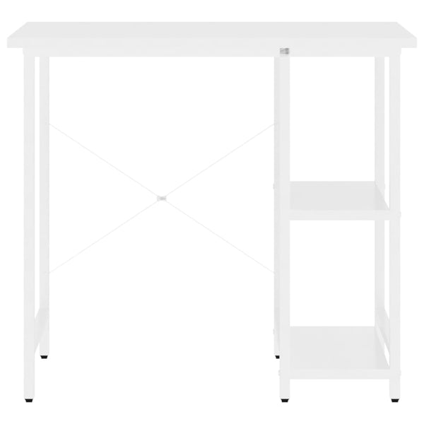 vidaXL Computer Desk White 80x40x72 cm MDF and Metal