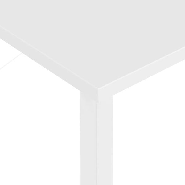 vidaXL Computer Desk White 80x40x72 cm MDF and Metal